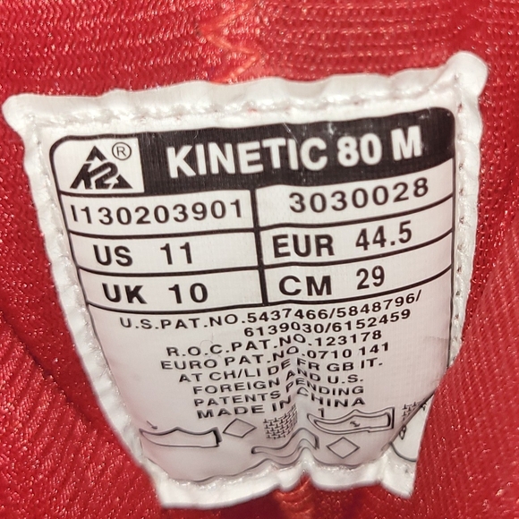 Mens K2 Kinetic 80 M Inline Skates - Picture 4 of 5